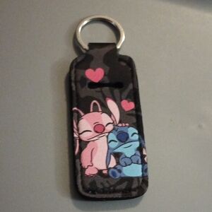 Stitch Chapstick Keychain Holder